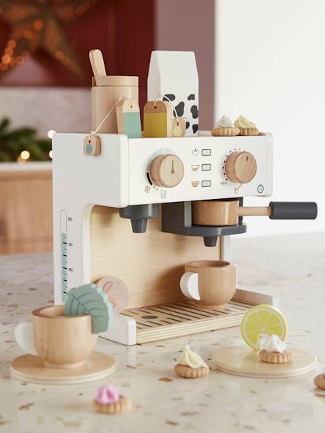 Coffee & Tea Machine in Wood - Wood FSC® Certified NO COLOR - vertbaudet enfant 