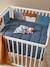 Breathable Cot Bumper, BABY FOX Theme Blue - vertbaudet enfant 