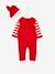Coffret cadeau noël pyjama en velours et bonnet bébé rouge brique - vertbaudet enfant 