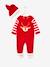 Coffret cadeau noël pyjama en velours et bonnet bébé rouge brique - vertbaudet enfant 