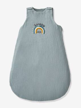 Bedding & Decor-Summer Special Baby Sleep Bag in Organic Cotton* Gauze, Mini Zoo