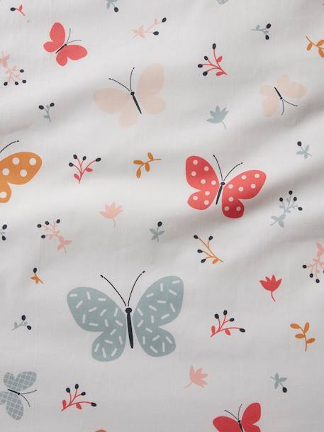Parure housse de couette enfant et taie d'oreiller PAPILLONS rose - vertbaudet enfant 