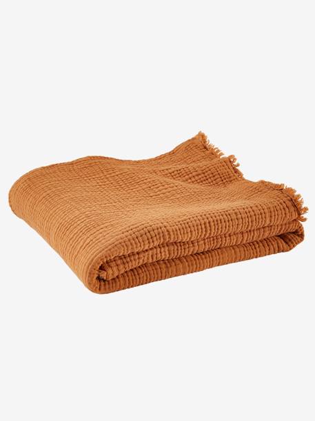 Blanket in Organic Cotton Gauze - pink, Bedding & Decor