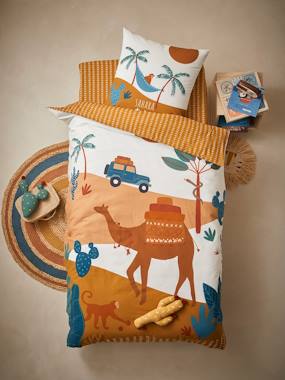 -Duvet Cover + Pillowcase Set for Children, Wild Sahara