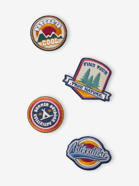 Boys-Accessories-Iron on patches-Set of 4 Iron-On Patches for Boys
