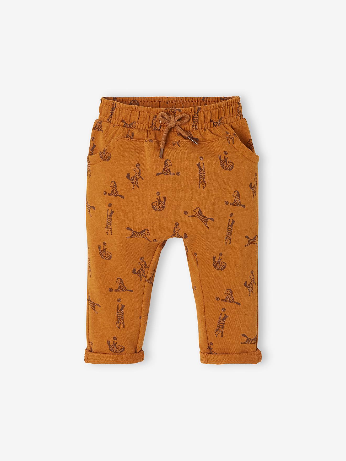 Kids Tan Leopard Print Pants by CRLNBSMNS | SSENSE