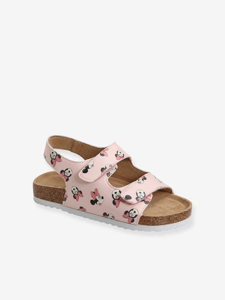Minnie Mouse Sandals for Girls, by Disney® PINK DARK ALL OVER PRINTED - vertbaudet enfant 