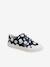 Fabric Trainers with Touch Fasteners, for Girls BLUE DARK ALL OVER PRINTED - vertbaudet enfant 