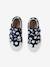 Fabric Trainers with Touch Fasteners, for Girls BLUE DARK ALL OVER PRINTED - vertbaudet enfant 