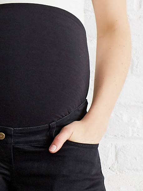 Maternity Slim Stretch Jeans - Inside Leg 30' Black+Grey Denim - vertbaudet enfant 