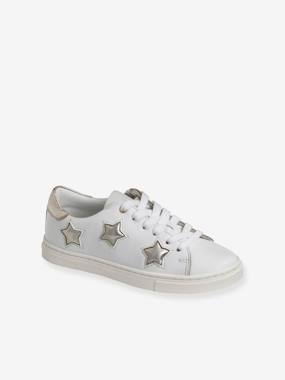 Shoes-Girls Footwear-Leather Trainers with Laces & Zips for Girls