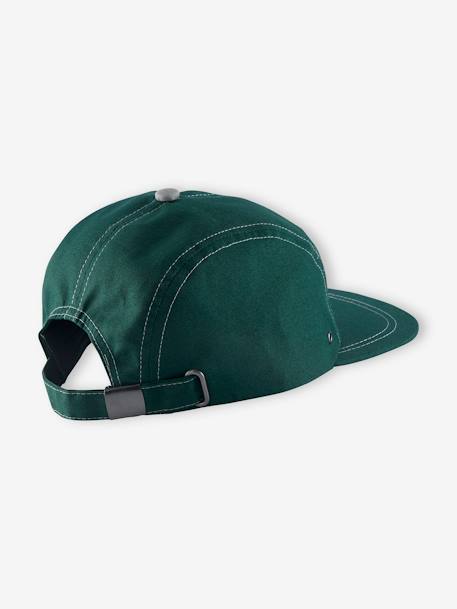 Hut Cap for Boys GREEN DARK SOLID WITH DESIGN - vertbaudet enfant 