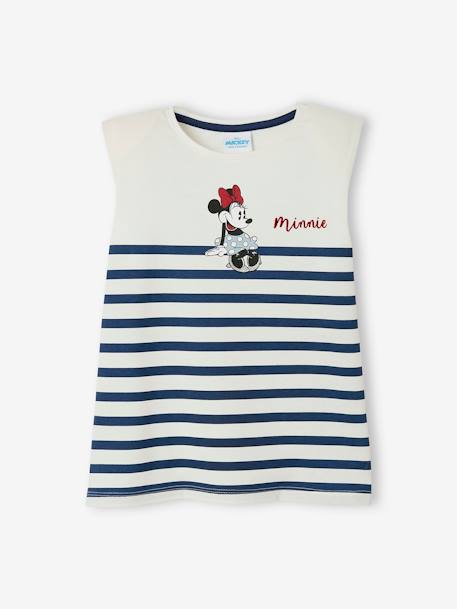 Minnie Mouse T-shirt by Disney®, for Girls BEIGE LIGHT STRIPED - vertbaudet enfant 