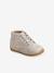 Leather Boots for Baby Girls, Designed for First Steps BEIGE LIGHT ALL OVER PRINTED - vertbaudet enfant 