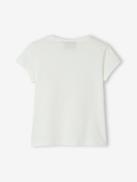Harry Potter® T-Shirt for Girls WHITE LIGHT SOLID WITH DESIGN - vertbaudet enfant 