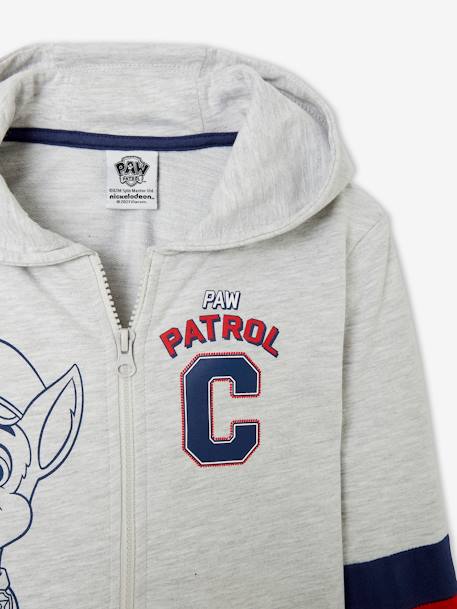 Paw Patrol® Hooded Jacket with Zip for Boys GREY LIGHT SOLID WITH DESIGN - vertbaudet enfant 