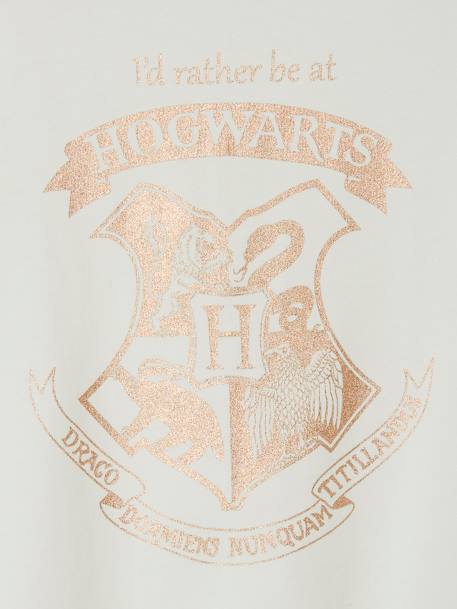 Harry Potter® T-Shirt for Girls WHITE LIGHT SOLID WITH DESIGN - vertbaudet enfant 