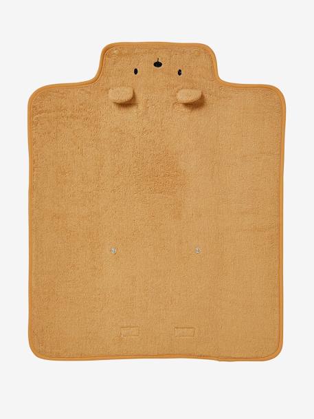 Towelling Changing Pad, Travel Special BROWN LIGHT SOLID - vertbaudet enfant 