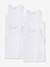 Lot 4 débardeurs maillot de corps BASICS BLANC - vertbaudet enfant 