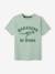 T-shirt à message Basics garçon manches courtes BLEU AQUA+BLEU CIEL+VERT - vertbaudet enfant 