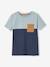 T-shirt garçon coloblock manches courtes ardoise+menthe+orange+vert anglais - vertbaudet enfant 
