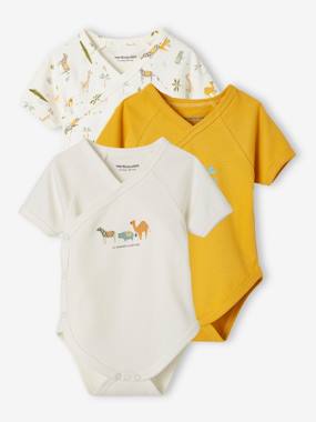 eco-friendly-fashion-Pack of 3 "Animals" Bodysuits for Newborn Babies