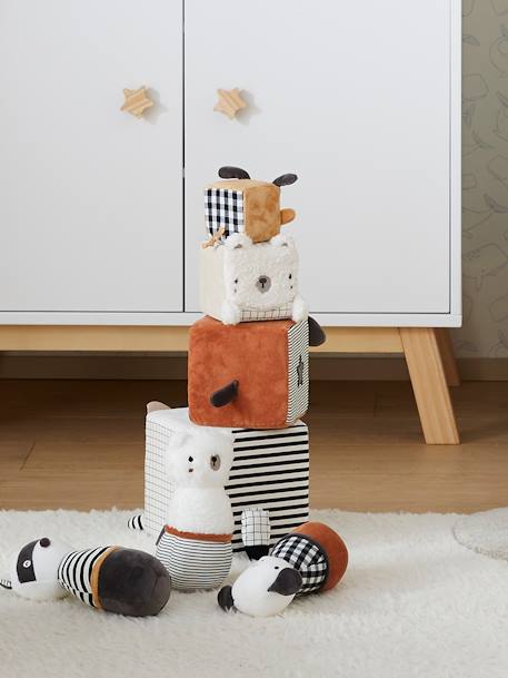 Fabric Cubes, Cute Raccoon Multi - vertbaudet enfant 