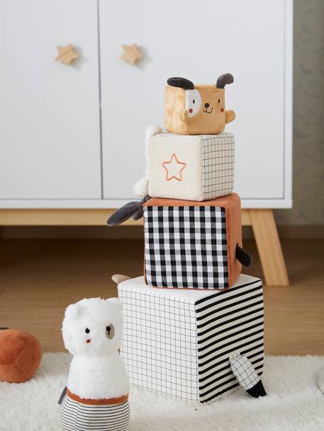 Fabric Cubes, Cute Raccoon Multi - vertbaudet enfant 