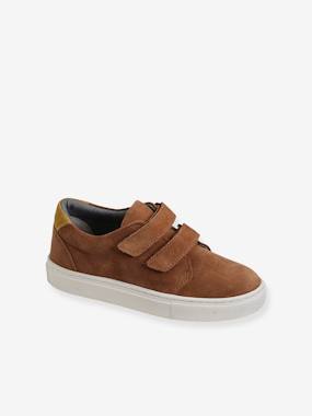 Leather Derby Shoes with Touch Fasteners for Boys  - vertbaudet enfant