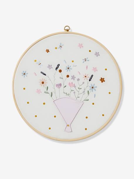 Embroidered Drum, Sweet Provence BROWN MEDIUM SOLID WITH DESIGN - vertbaudet enfant 