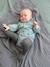 Salopette barboteuse en velours imprimé bébé VERT MOYEN AOP - 15-4706 TCX - vertbaudet enfant 