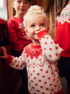 Christmas Jumper in Jacquard Knit for Babies  - vertbaudet enfant