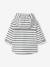 Navy Raincoat with Hood & Lining for Babies WHITE LIGHT STRIPED - vertbaudet enfant 
