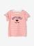 Tee-shirt fille fantaisie manches courtes écru rayé - vertbaudet enfant 