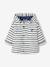 Navy Raincoat with Hood & Lining for Babies WHITE LIGHT STRIPED - vertbaudet enfant 