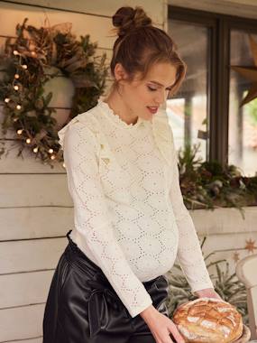 Maternity-Nursing Clothes-Top in Fancy Knit, Maternity & Nursing Special