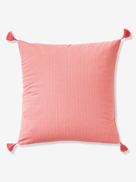 Duvet Cover + Pillowcase Set for Children, Eden India WHITE LIGHT SOLID WITH DESIGN - vertbaudet enfant 