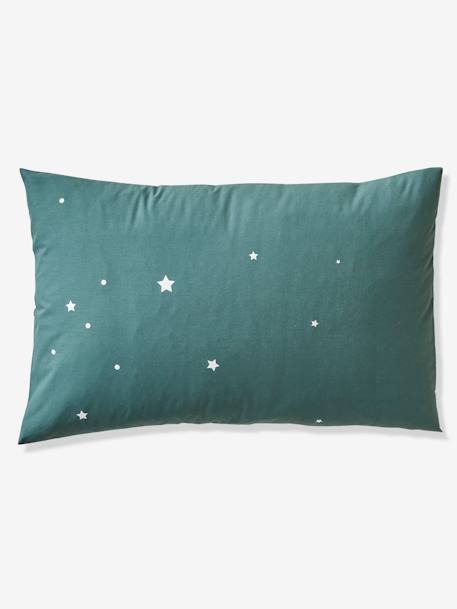 Parure housse de couette + taie d'oreiller avec détails phosphorescents GRAPHIC DINO vert - vertbaudet enfant 