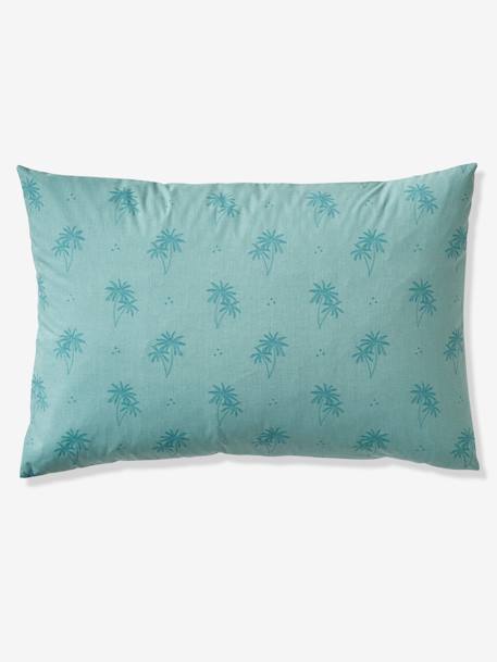Duvet Cover + Pillowcase Set for Children, Palm Trees GREEN MEDIUM ALL OVER PRINTED+PINK MEDIUM ALL OVER PRINTED - vertbaudet enfant 