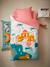 Duvet Cover + Pillowcase Set for Children, Eden India WHITE LIGHT SOLID WITH DESIGN - vertbaudet enfant 