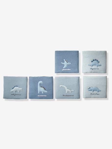 Tour de lit / tour de parc pare-chocs PETIT DINO bleu grisé imprimé - vertbaudet enfant 