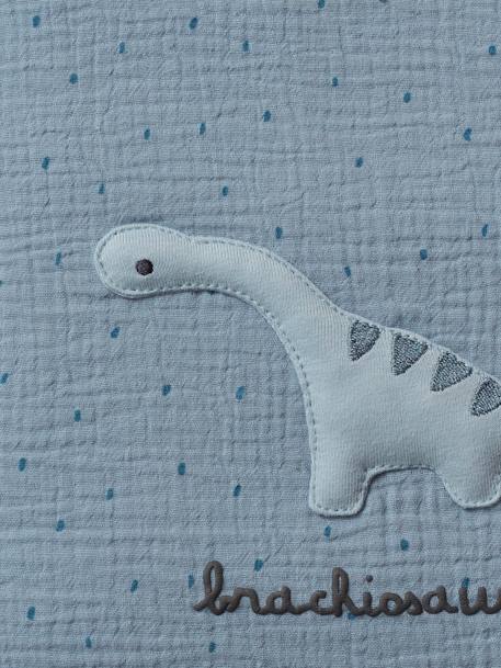 Tour de lit / tour de parc pare-chocs PETIT DINO bleu grisé imprimé - vertbaudet enfant 