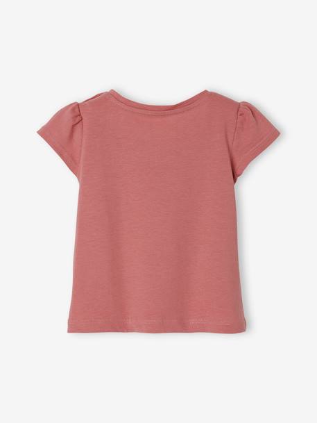 Lot de 2 T-shirts bébé fille manches courtes lot bois de rose - vertbaudet enfant 