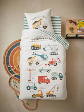 Bedding & Decor-Child's Bedding-Duvet Cover & Pillowcase Set for Children, Work in Progress