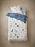 Duvet Cover & Pillowcase Set for Children, Hello Dinos, Basics WHITE LIGHT ALL OVER PRINTED - vertbaudet enfant 