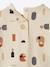 Sweat bébé en molleton motifs géométriques beige clair imprimé - vertbaudet enfant 
