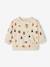 Sweat bébé en molleton motifs géométriques beige clair imprimé - vertbaudet enfant 