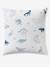 Duvet Cover & Pillowcase Set for Children, Hello Dinos, Basics WHITE LIGHT ALL OVER PRINTED - vertbaudet enfant 