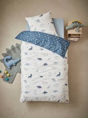-Duvet Cover & Pillowcase Set for Children, Hello Dinos, Basics