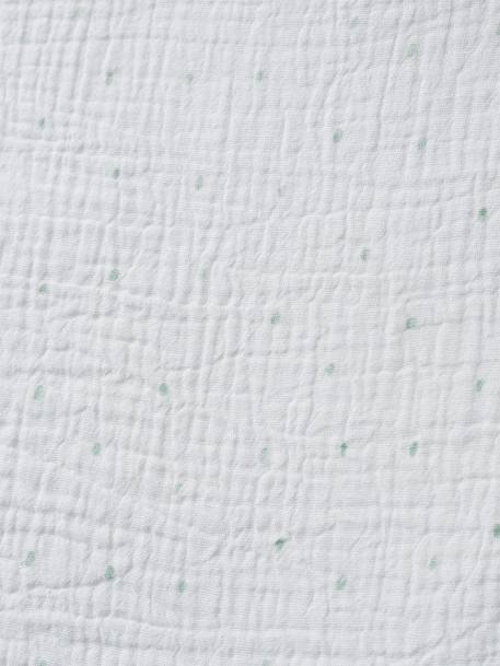 Summer Special Baby Sleep Bag in Organic Cotton* Gauze, Cactus WHITE LIGHT ALL OVER PRINTED - vertbaudet enfant 
